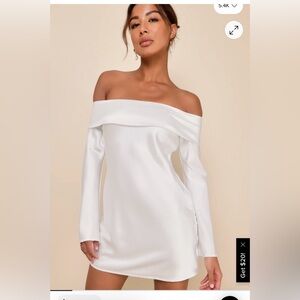 Elegant Off-Shoulder White Dress